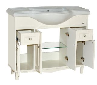 Напольная тумба под раковину Misty Шармель 105см бежевый